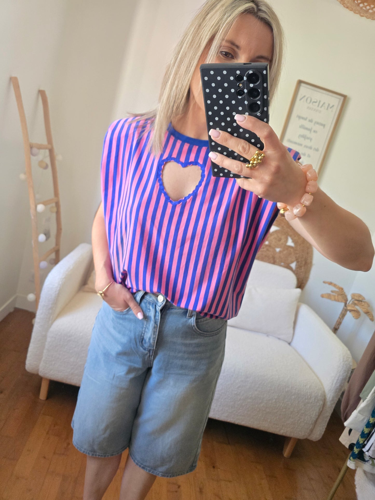 T-shirt Julia bleu