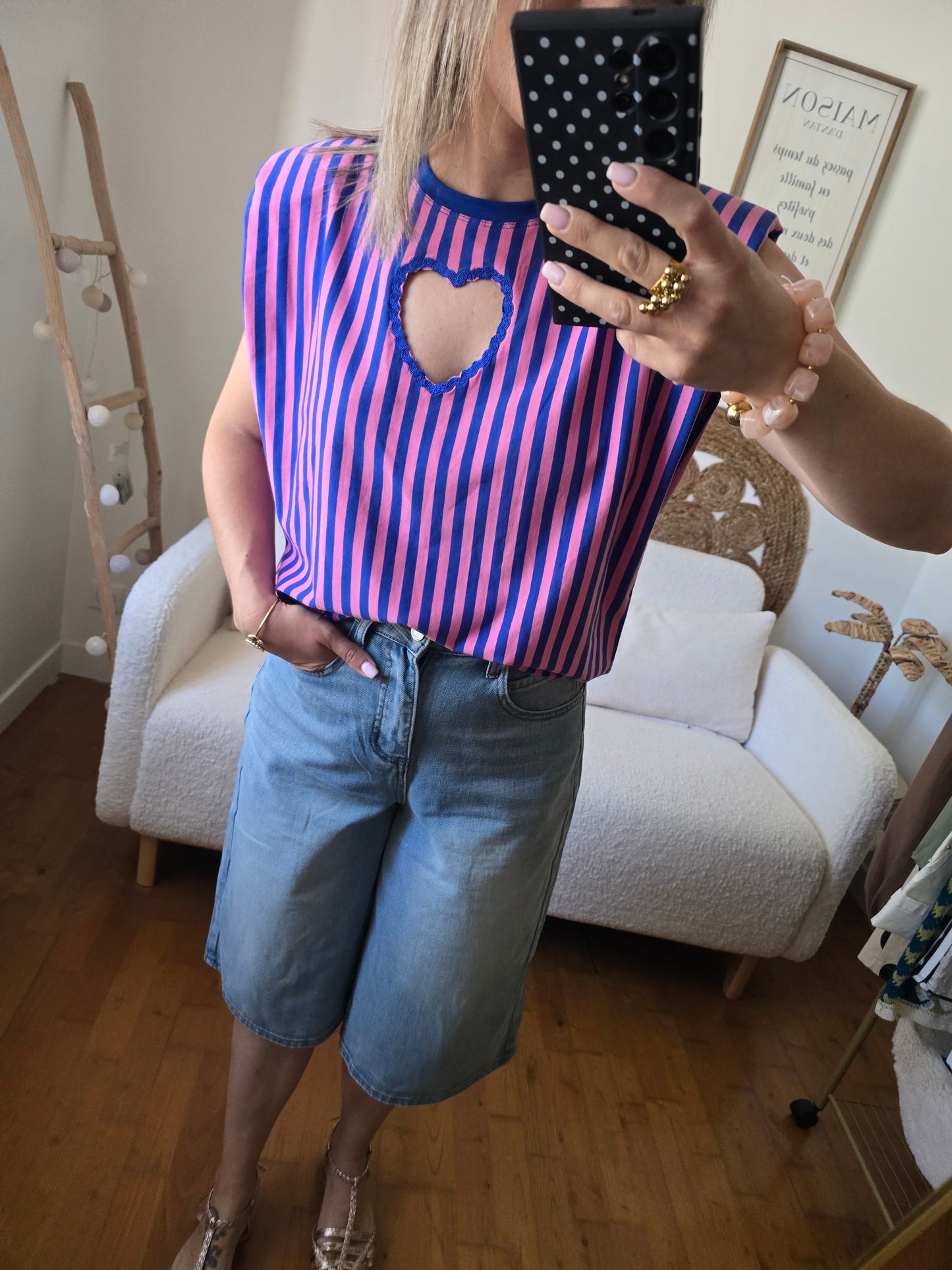 T-shirt Julia bleu
