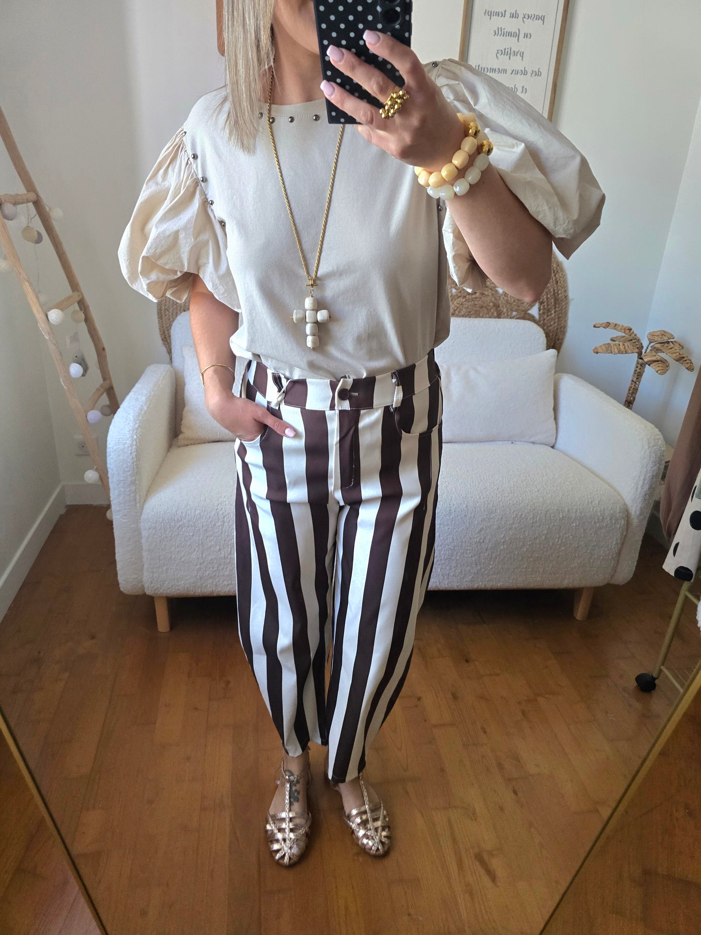 Pantalon Tracy marron