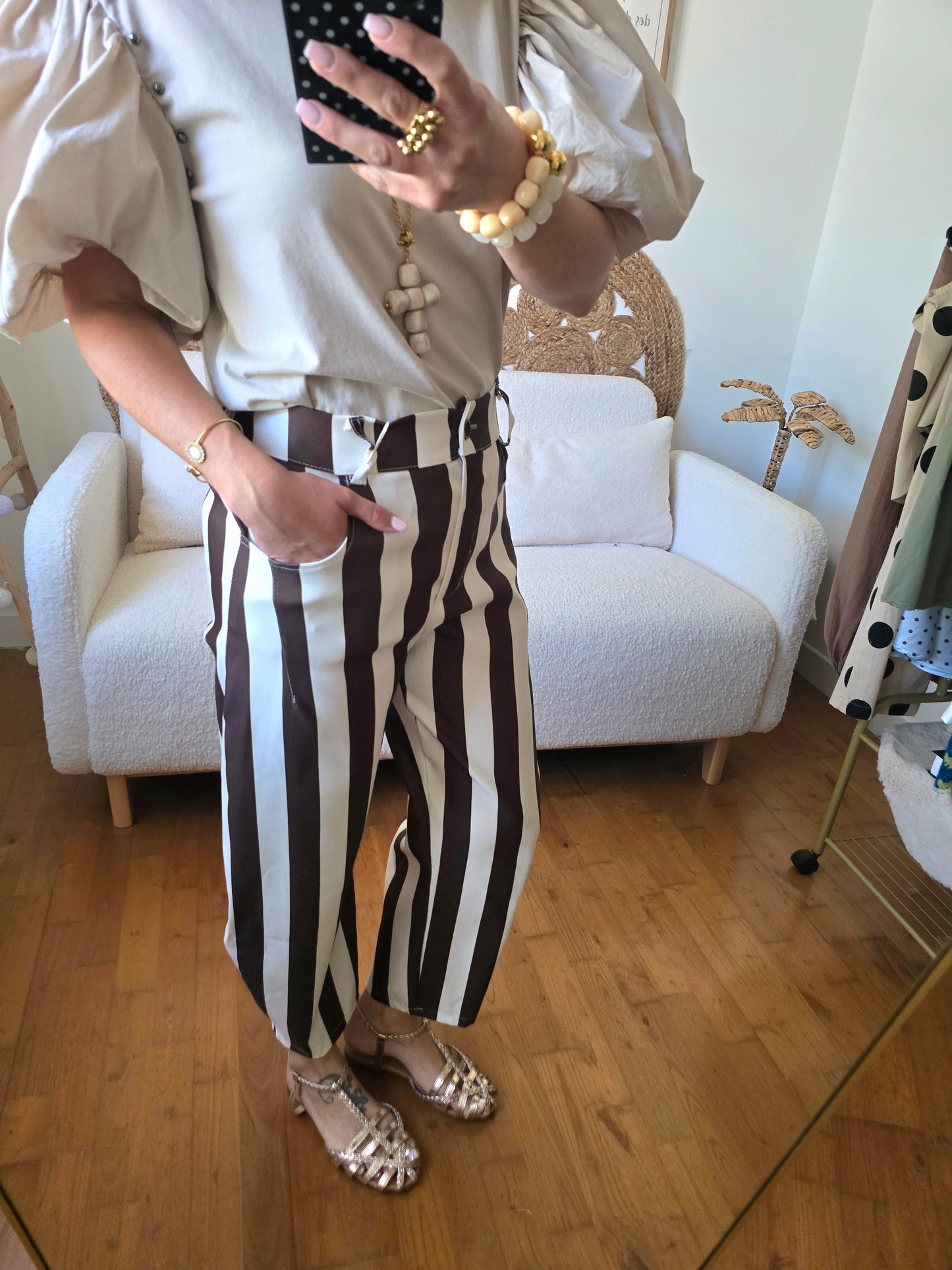 Pantalon Tracy marron