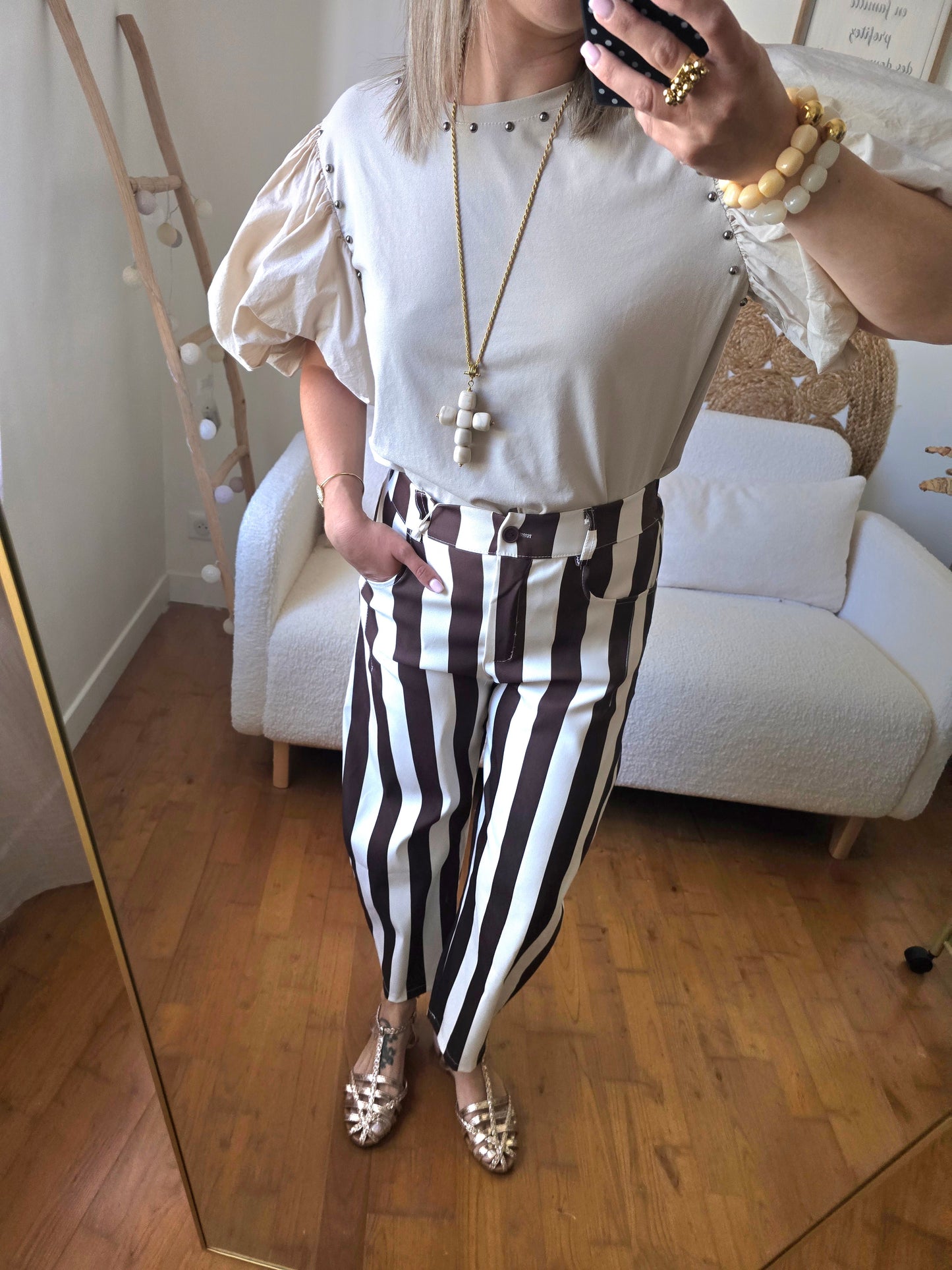 Pantalon Tracy marron