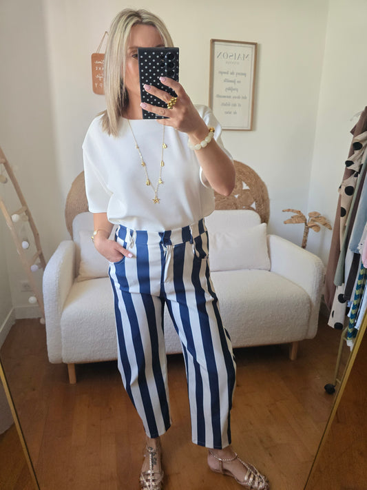 Pantalon Tracy bleu marine