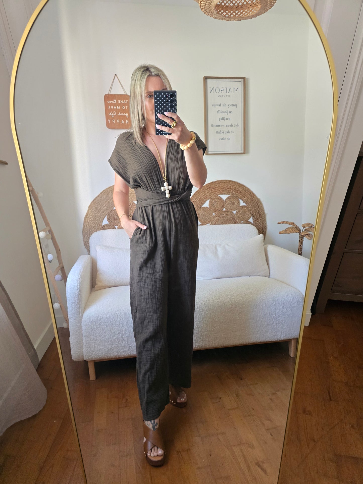 Combi- pantalon Raphaèle marron