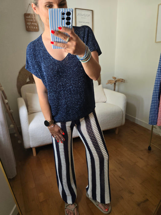 Pantalon Nelly bleu