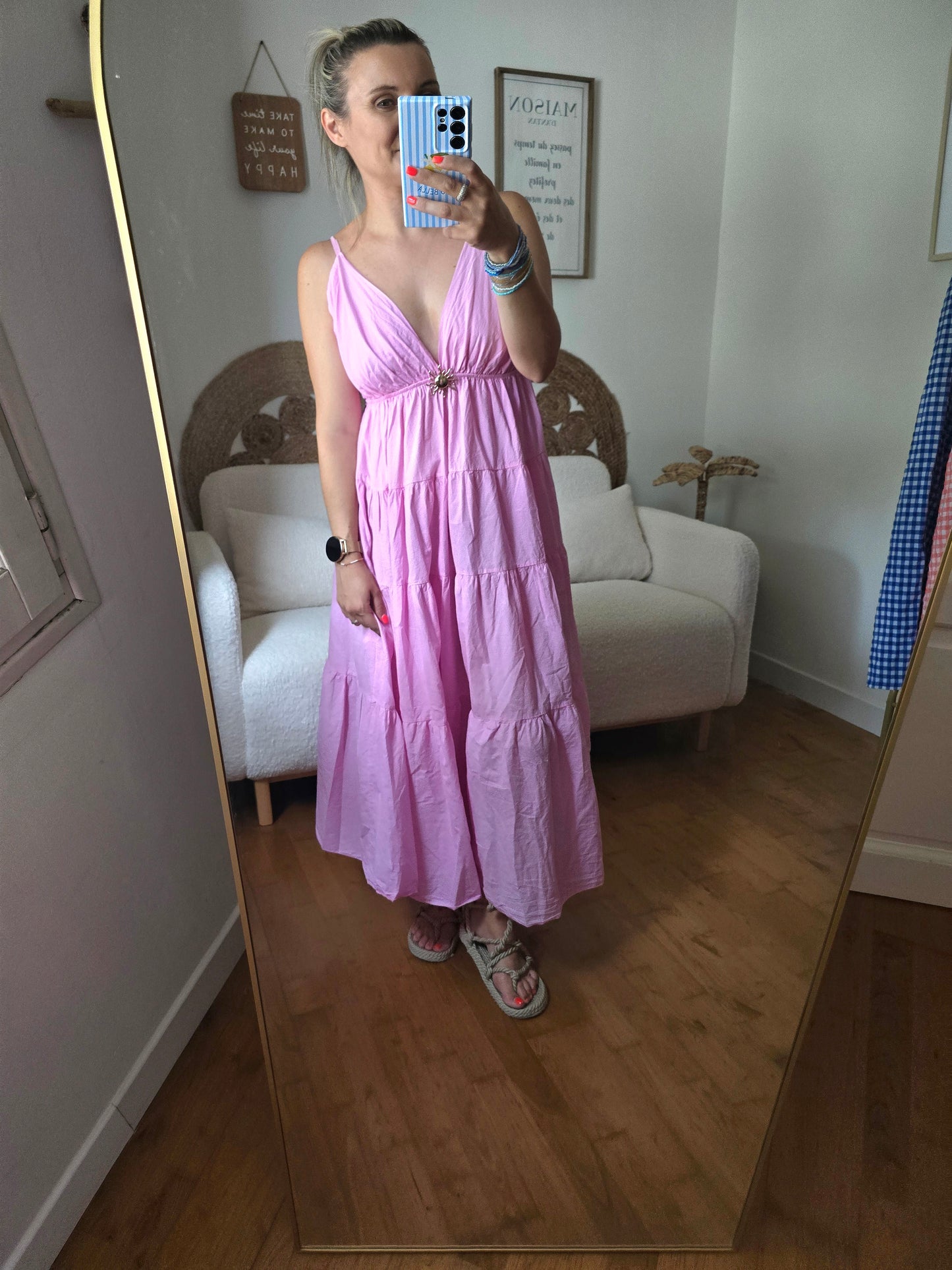 Robe Gaëlle rose