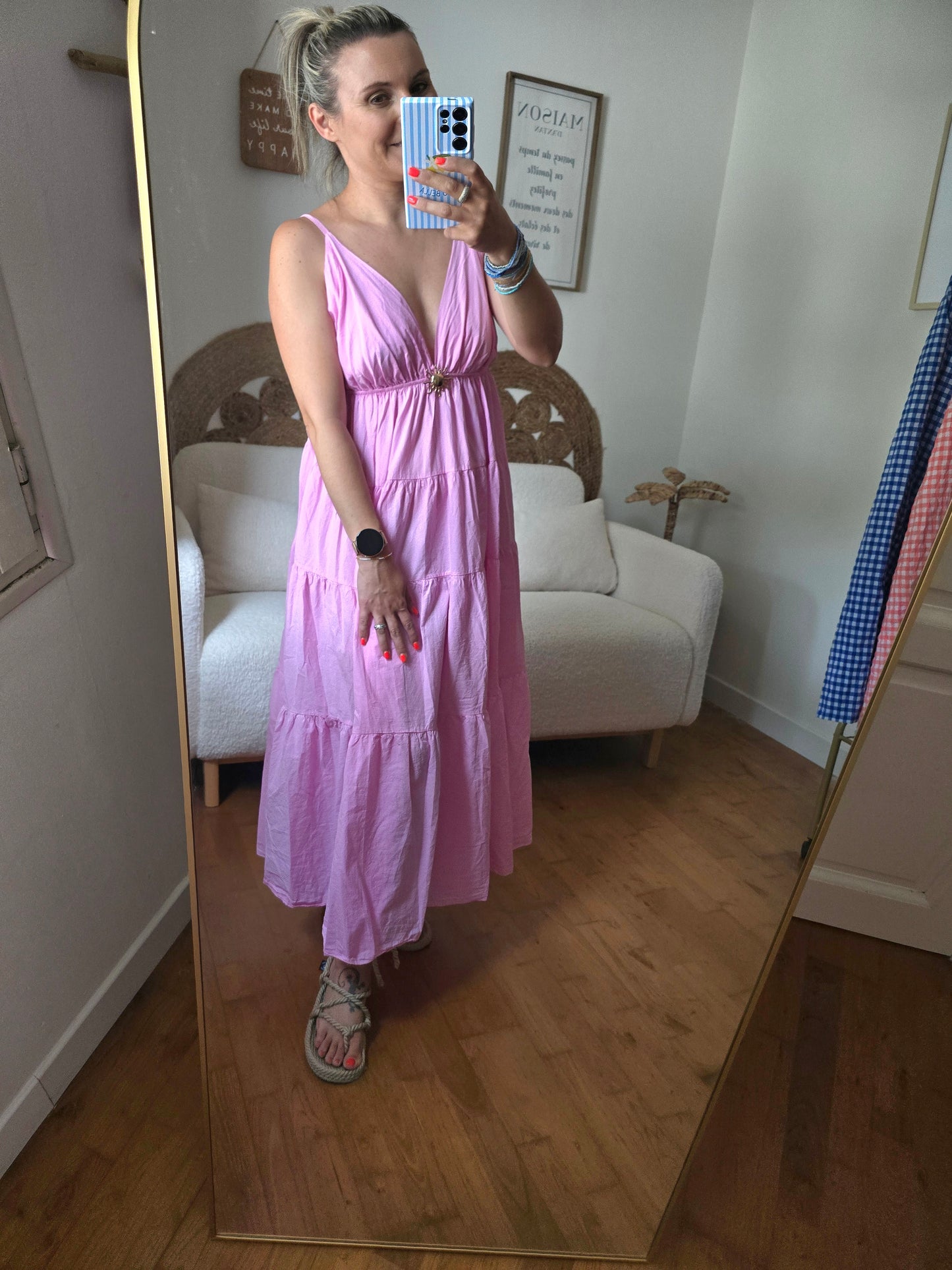 Robe Gaëlle rose