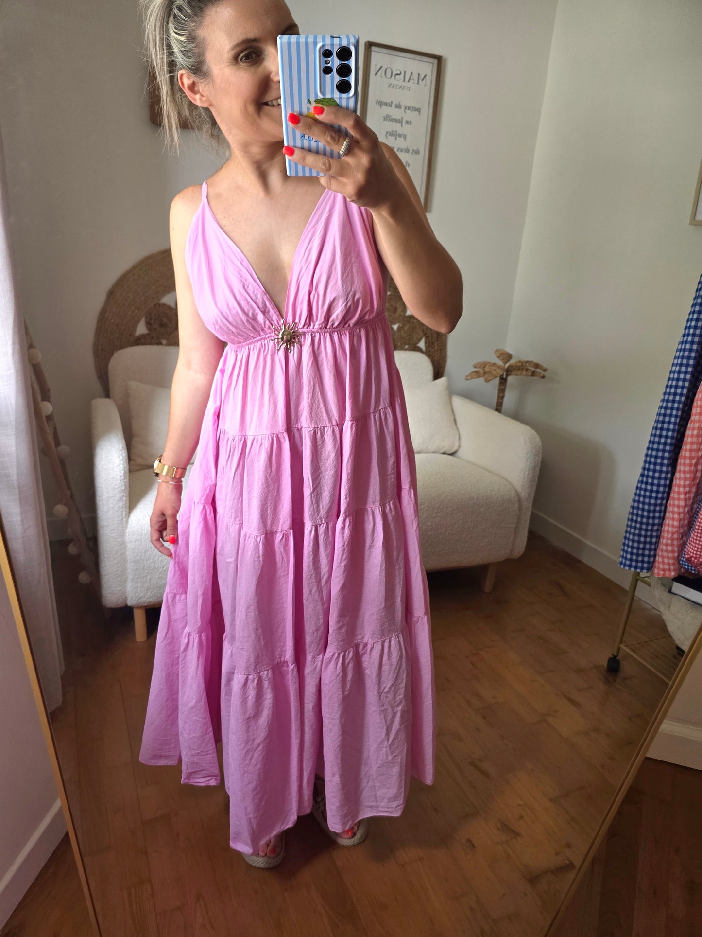 Robe Gaëlle rose