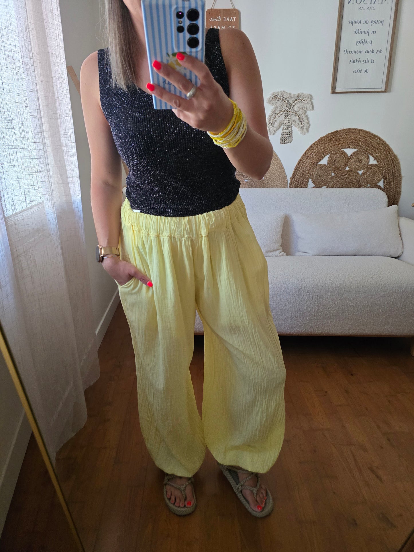 Pantalon Anita jaune