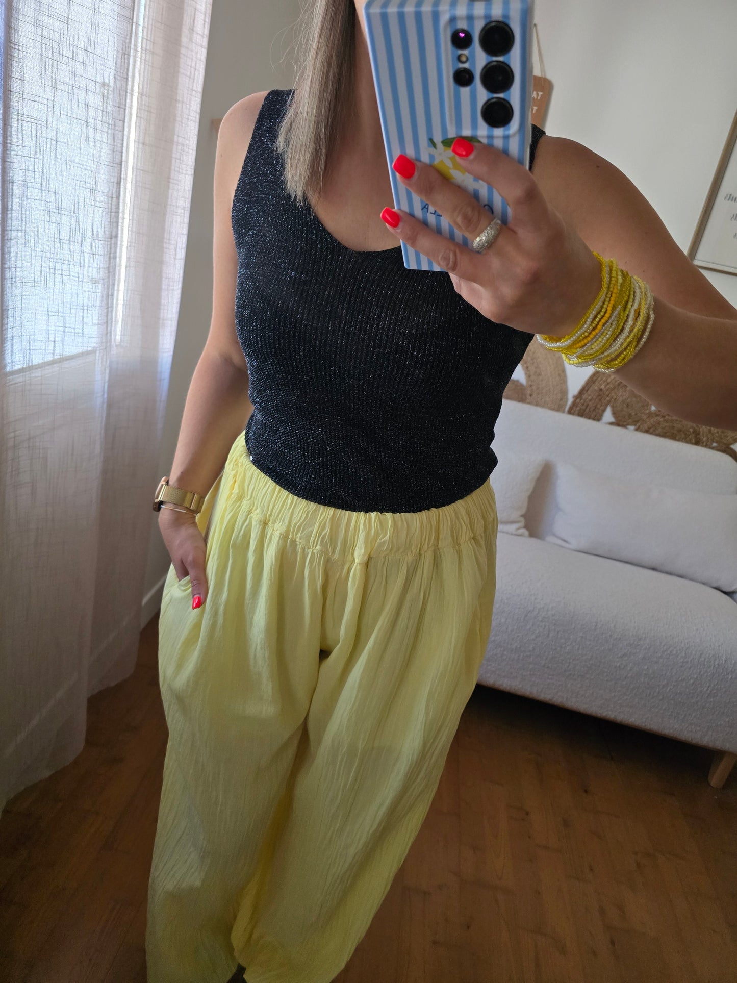 Pantalon Anita jaune