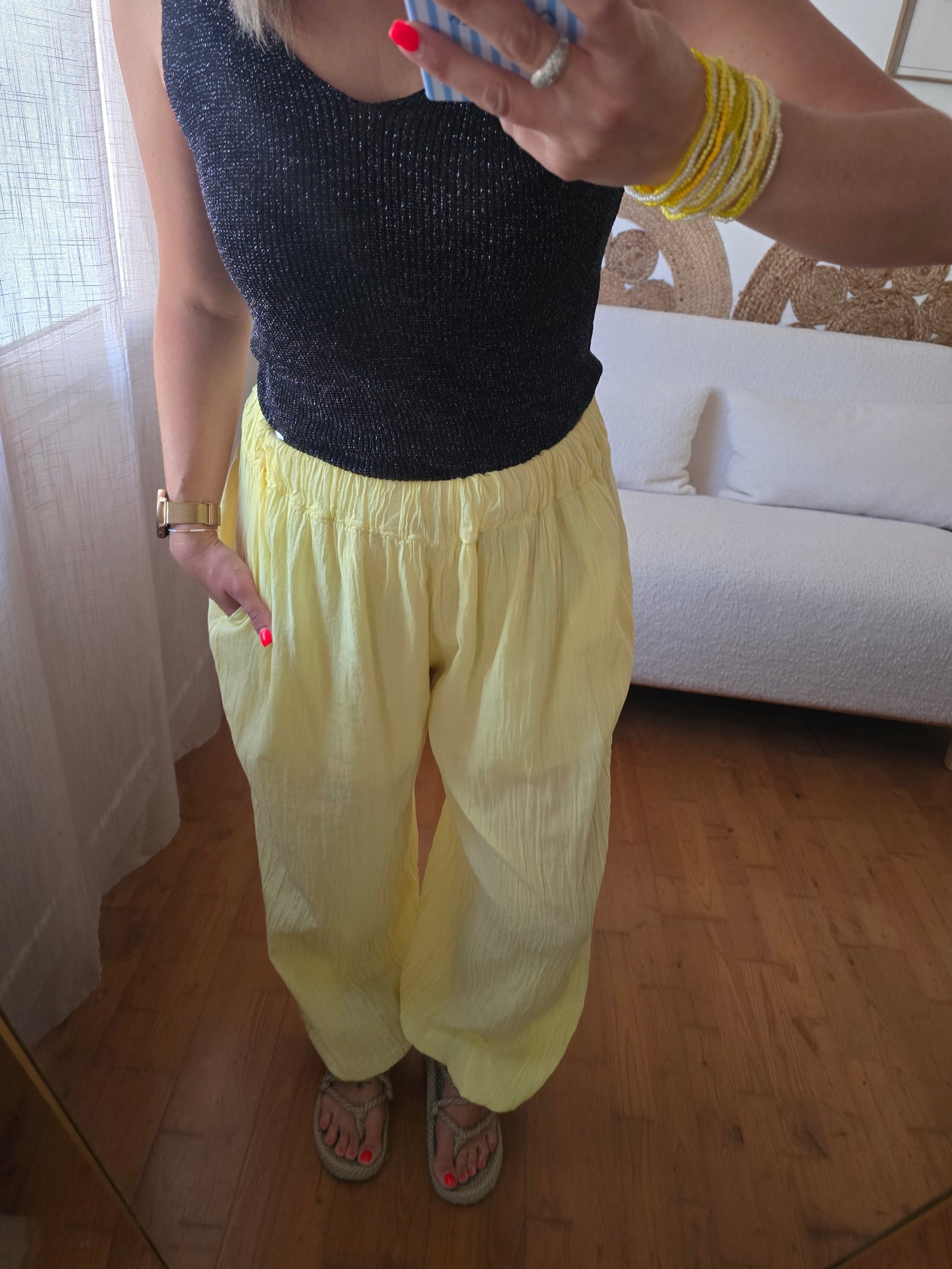Pantalon Anita jaune