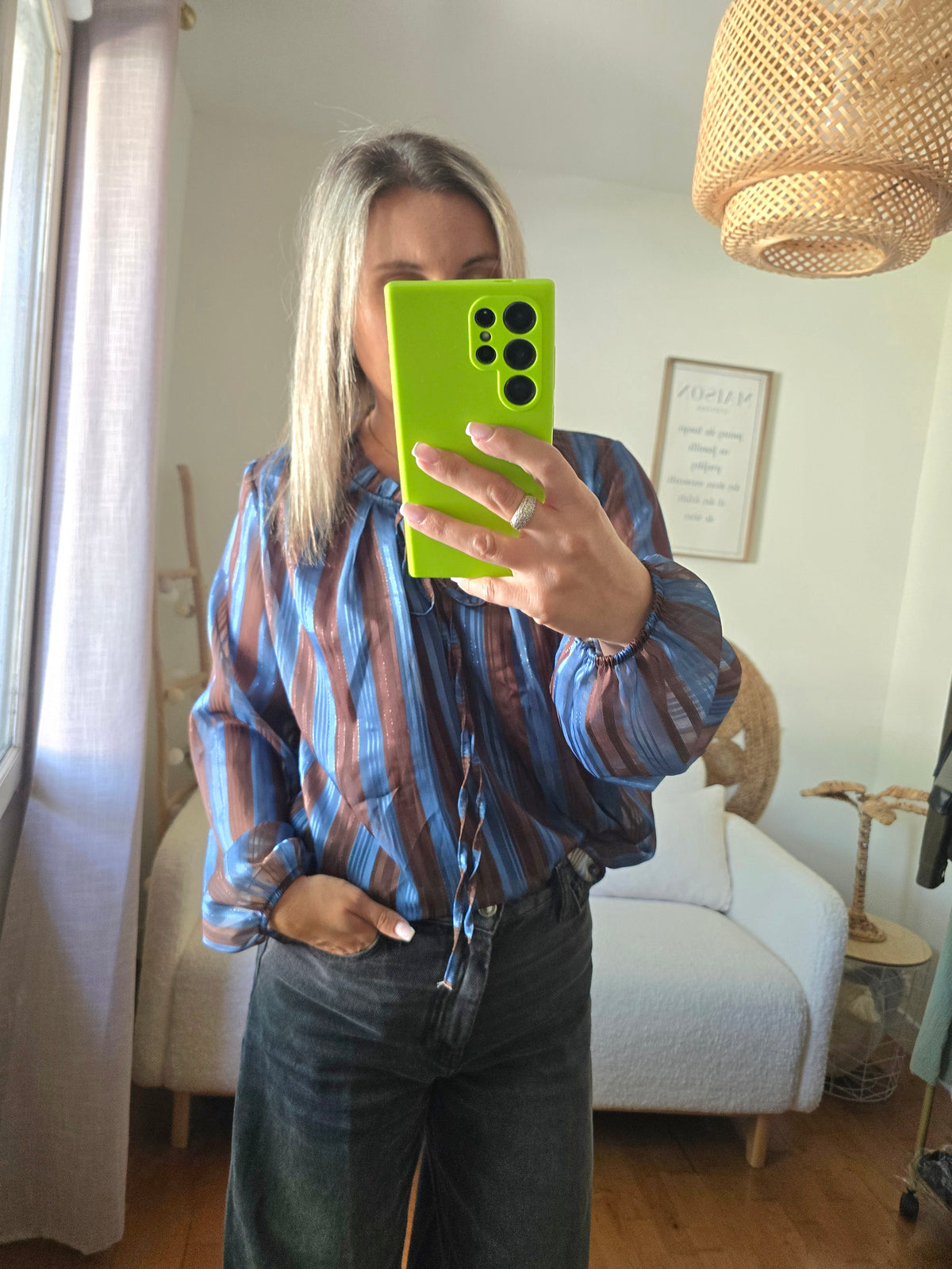 Blouse Méline bleu