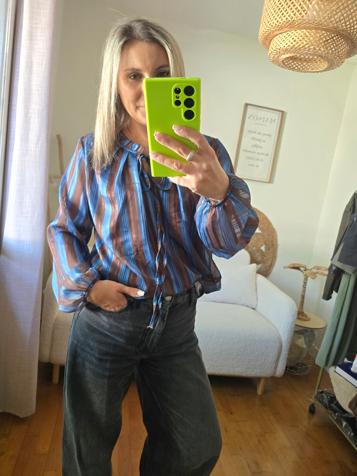 Blouse Méline bleu