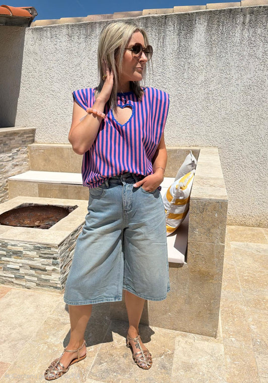 T-shirt Julia bleu